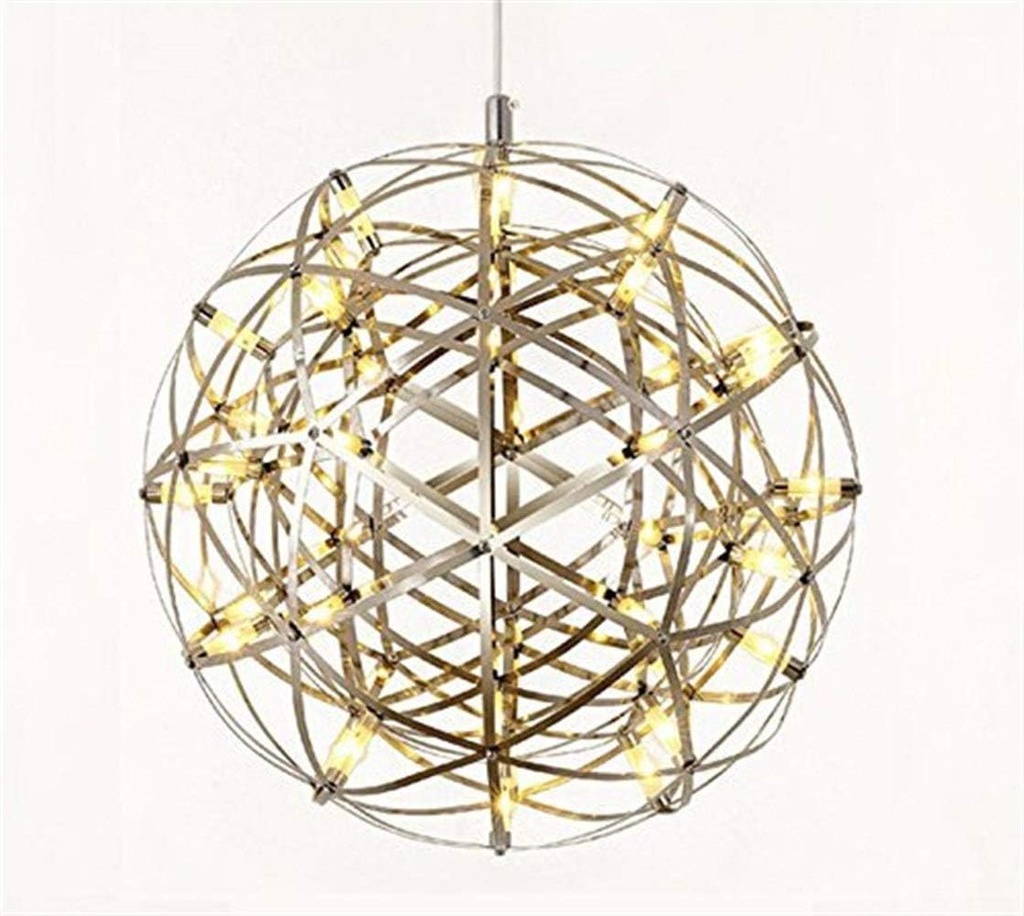 LUSTRE SUSPENDU BOULE LED REF 6537-400 CH