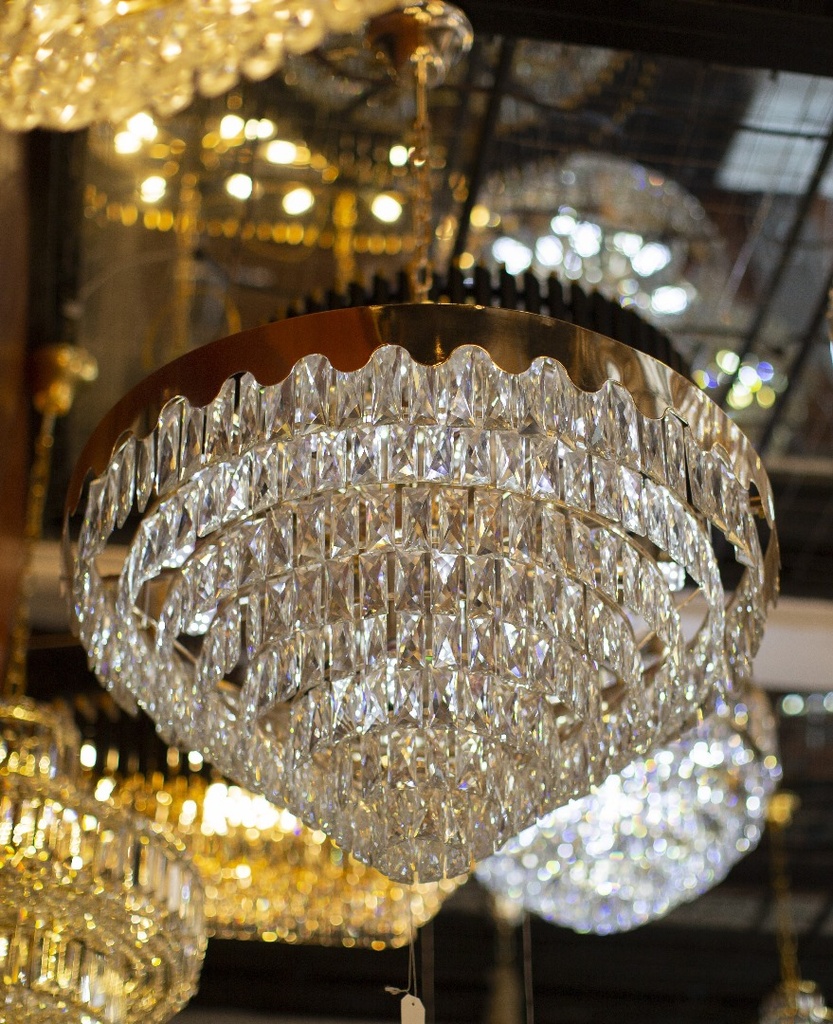 LUSTRE CRISTAL REF 72605/750 BK+GD