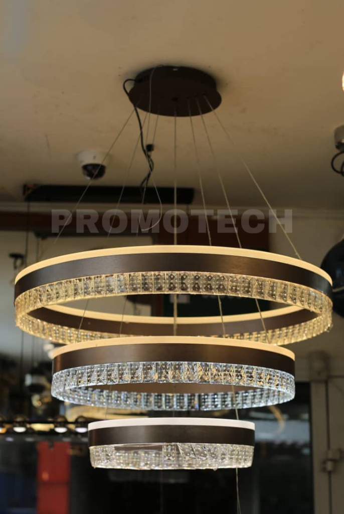 LUSTRE LED 400*600*800 REF 6500-3 COFFE