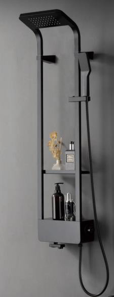 PANNEAU DE DOUCHE REF MT-5629 NOIR