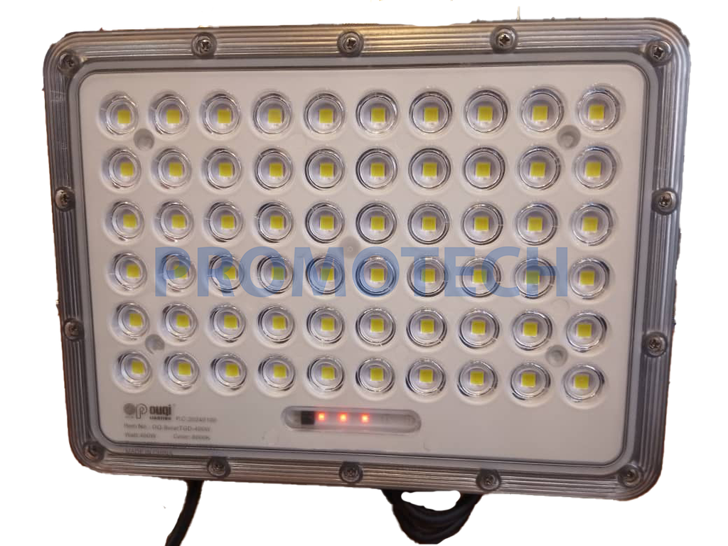 PROJECTEUR LED+PANNEAU SOLAIRE OUQI 400W 8000K