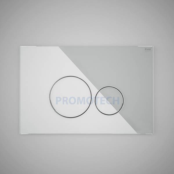 PLAQUE POUSSOIR RONDE MAT GRIS